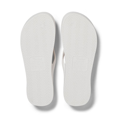 White - Arch Support Flip Flops